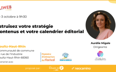 Atelier Foliweb : Construisez votre stratégie de contenus et votre calendrier éditorial