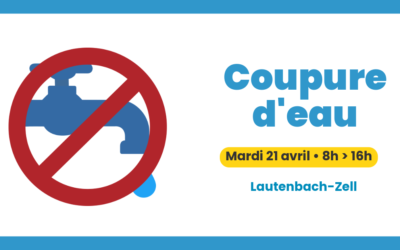 Coupure d&rsquo;eau : 21 avril à Lautenbach-Zell